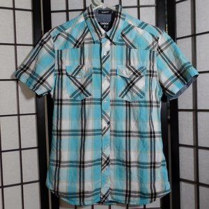 Carbon Men Small Short Sleeve Button Down Shirt